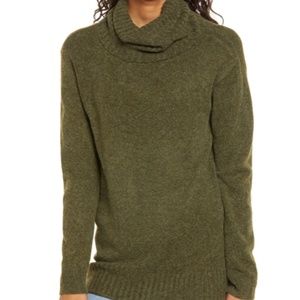 NWT Bp. Longline Turtleneck Sweater in Olive